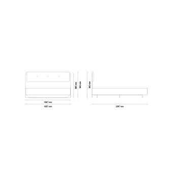 Кровать с изголовьем ENZA HOME Коллекция MISTRAL (МИСТРАЛ) арт. EH31102