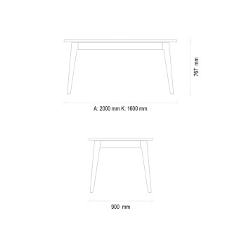 Стол раздвижной ENZA HOME DORIAN EH56351