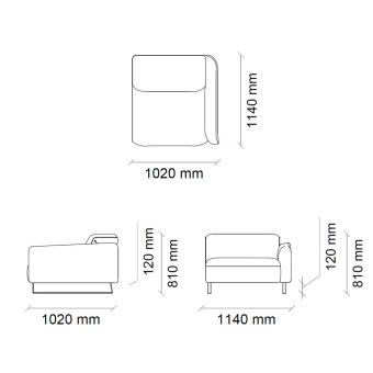 Подъемный с левым подлокотников 80 JEREZ EH70184
