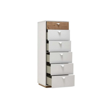 Комод высокий (белый) ENZA HOME POLKA EH56255