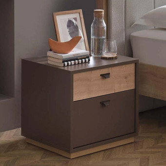 Тумба прикроватная (серый) ENZA HOME POLKA EH67072