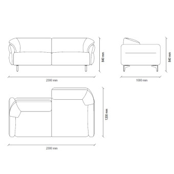 Диван кровать трехместный ENZA HOME HERA EH73822