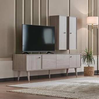 ТВ-стеллаж на ножках ENZA HOME Коллекция BASEL (БАЗЕЛЬ) арт. EH59467