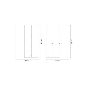 Шкаф угловой (белый) ENZA HOME POLKA EH56251