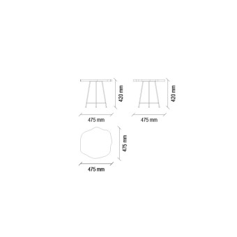 Стол журнальный (черный) ENZA HOME WOODY EH24833