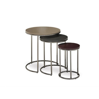 Стол журнальный круглый 3 шт ENZA HOME FIERA  EH69463