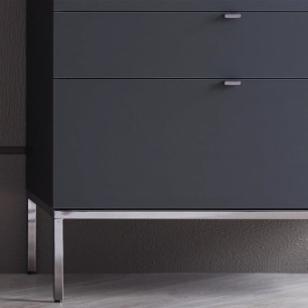 Комод с 3 ящиками черный ENZA HOME LEGATO EH59519