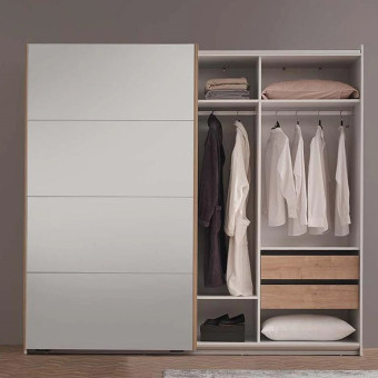 Шкаф-купе (240 см) (белый) ENZA HOME POLKA EH56247