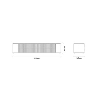 ТВ блок с ящиком (пудра) ENZA HOME VIENNA EH36805