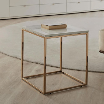 Стол журнальный (белый) ENZA HOME Коллекция LEGATO (ЛЕГАТО) арт. EH60860