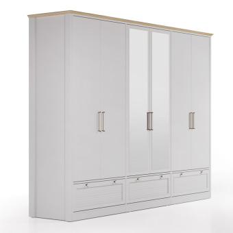 Шкаф с дверцами 6 дверей ENZA HOME Коллекция MARSELL (МАРСЭЛЬ) арт. EH74200