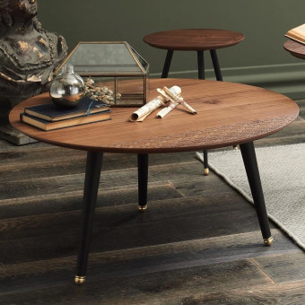 Стол журнальный круглый ENZA HOME Коллекция GONG (ГОНГ) арт. EH30598
