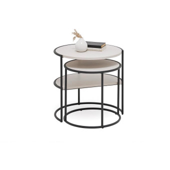 Стол журнальный круглый 2 шт ENZA HOME Коллекция RITA (РИТА) арт. EH69462