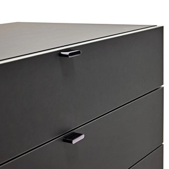 Комод с 3 ящиками черный ENZA HOME LEGATO EH59519