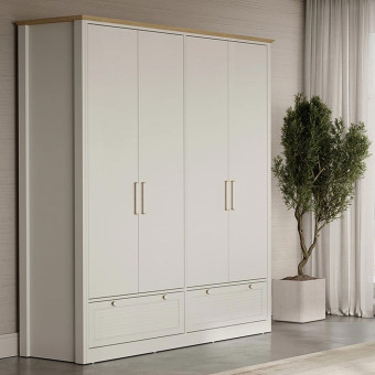 Шкаф с дверцами 4 двери ENZA HOME Коллекция MARSELL (МАРСЭЛЬ) арт. EH74202