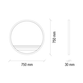 Зеркало для комода ENZA HOME RIGA EH60816
