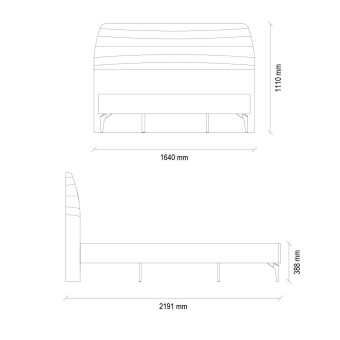 Основание кровати 150x200 ENZA HOME Коллекция CORDELL (КОРДЕЛЛ) арт. EH57721
