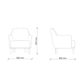 Кресло ENZA HOME PERGE EH73793