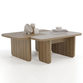 Стол журнальный 2 шт ENZA HOME Коллекция PERGE (ПЕРГЕ) арт. EH73920