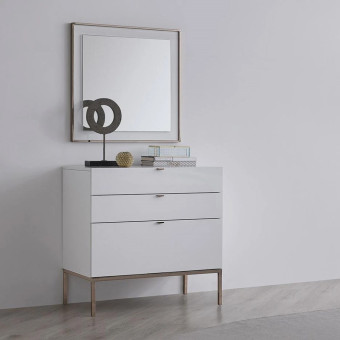 Комод с 3 ящиками (белый) ENZA HOME Коллекция LEGATO (ЛЕГАТО) арт. EH59505