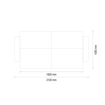 Диван кровать трехместный ENZA HOME ASTERA EH59343