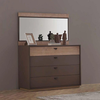 Комод (серый) ENZA HOME POLKA EH67061