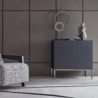 Комод с 3 ящиками черный ENZA HOME LEGATO EH59519