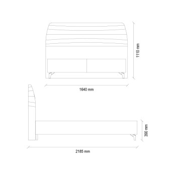 Основание с ящик 150x200 ENZA HOME CORDELL EH57724