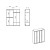 Шкаф с дверцами 4 двери ENZA HOME Коллекция MARSANA (МАРСАНА) арт. EH73968