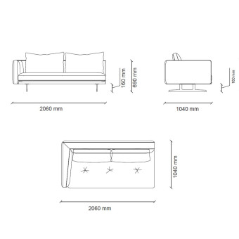 2 местный прямой правый ENZA HOME DAKAR EH72405