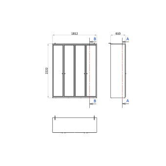 Шкаф с дверцами 4 двери ENZA HOME MARSANA EH73968