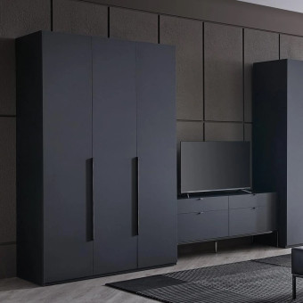 Шкаф гардеробный 3 двери ENZA HOME Коллекция LEGATO (ЛЕГАТО) арт. EH59517