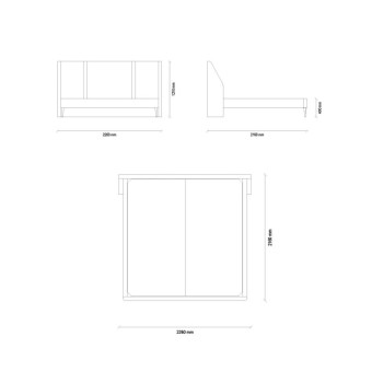 Основание без ящика 180x200 ENZAHOME NETHA EH22297