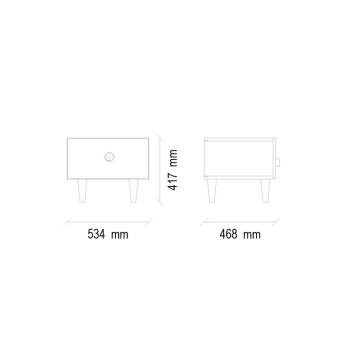 Тумба прикроватная ENZA HOME ROSA EH20285