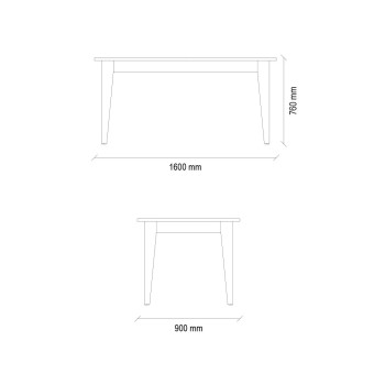 Стол обеденный ENZA HOME CORDELL EH57530