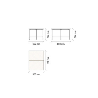 Стол журнальный квадрат ENZA HOME Коллекция SOLARO (СОЛАРО) арт. EH50494