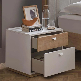 Тумба прикроватная (белый) ENZA HOME POLKA EH56252