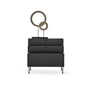 Комод с 3 ящиками черный ENZA HOME LEGATO EH59519