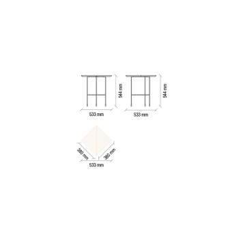 Стол журнальный орех ENZA HOME Коллекция SOLARO (СОЛАРО) арт. EH50497