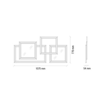 Зеркало для серванта ENZA HOME Коллекция ELEGANTE (ЭЛЕГАНТЕ) арт. EH20173