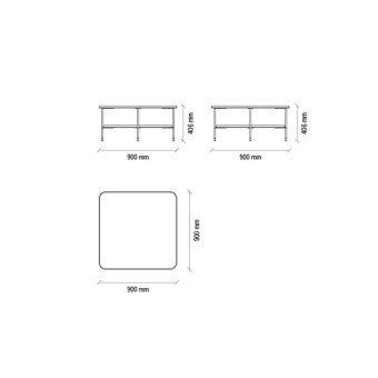 Стол журнальный большой ENZA HOME Коллекция DANTE (ДАНТЕ) арт. EH56219
