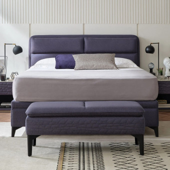 Кровать с изголовьем ENZA BOTANIC 140X190 EH73936