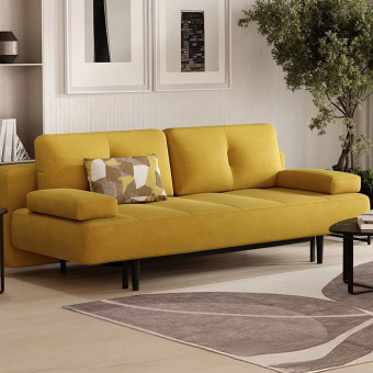 Диван кровать трехместный ENZA HOME Коллекция HENNA (ХЕННА) арт. EH73995