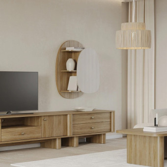 Тумба под ТВ 110 см ENZA HOME Коллекция PERGE (ПЕРГЕ) арт. EH73915