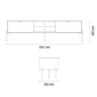 ТВ тумба на ножках ENZA HOME BERTA EH67542