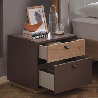 Тумба прикроватная (серый) ENZA HOME POLKA EH67072