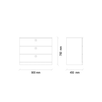 Комод ENZA HOME Коллекция MISTRAL (МИСТРАЛ) арт. EH30670