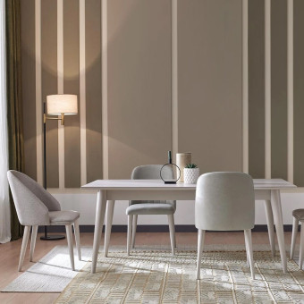 Стол обеденный с ножками ENZA HOME BASEL EH59453