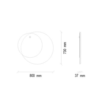 Зеркало для серванта ENZA HOME DORIAN EH36812