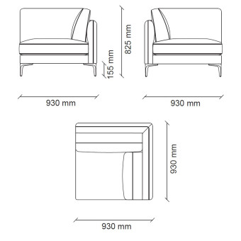 Угловой модуль ENZA HOME PARMA EH72580